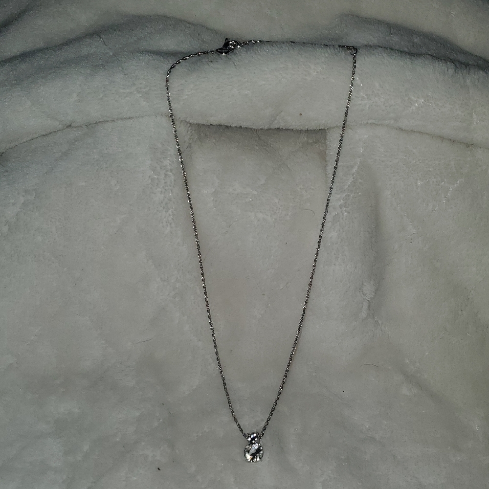 Swarovski Silver Necklace with Sparkling Pendant
